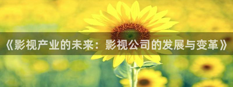 橘子电视剧：《影视产业的未来：影视公司的发展与变革》